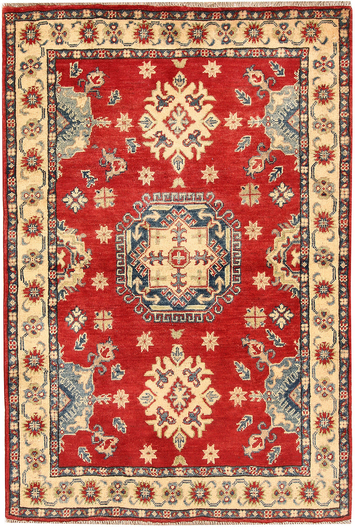 Firebrick Kazak 3' 4 x 4' 11 - No. 66542 - ALRUG Rug Store