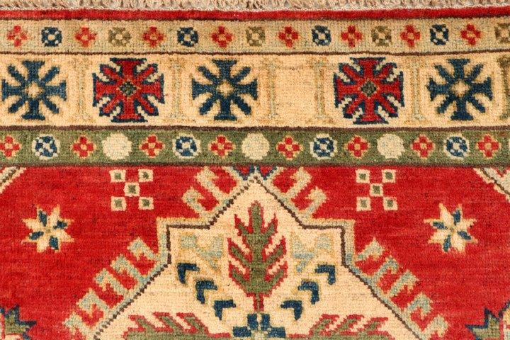 Firebrick Kazak 3' 5 x 5' - No. 66543 - ALRUG Rug Store