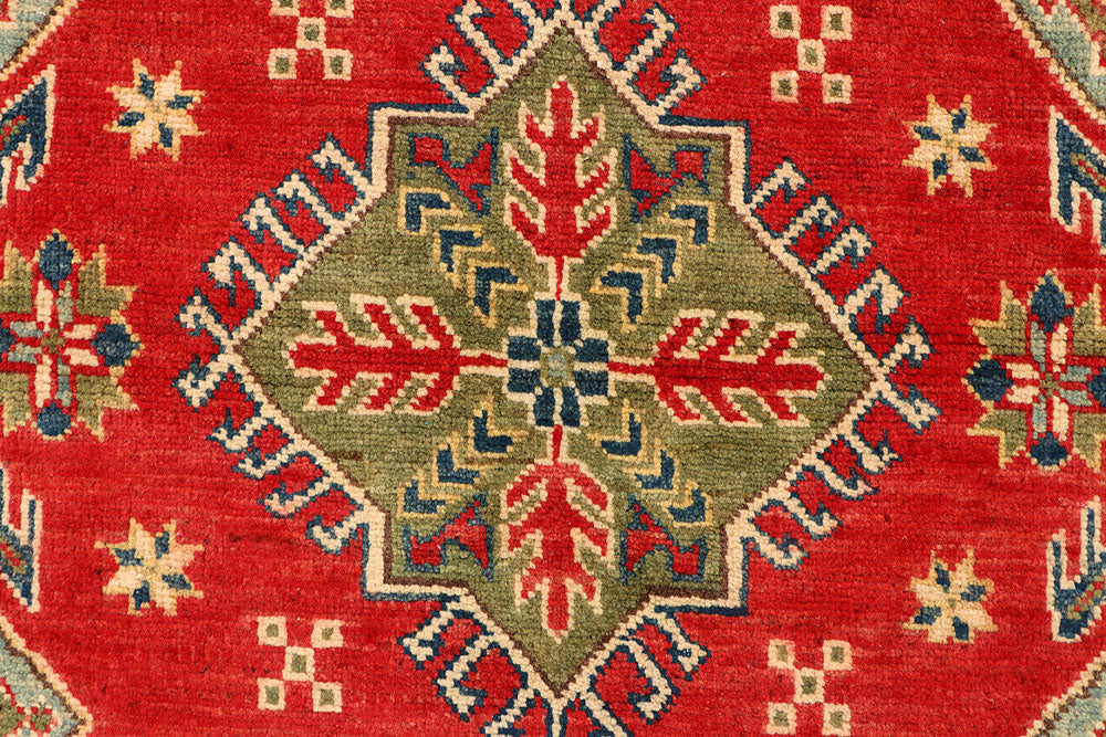 Firebrick Kazak 3' 5 x 5' - No. 66543 - ALRUG Rug Store