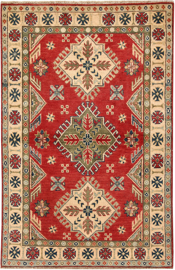 Firebrick Kazak 3' 5 x 5' - No. 66543 - ALRUG Rug Store