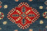 Steel Blue Kazak 3' 5 x 4' 2 - No. 66545 - ALRUG Rug Store