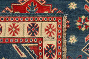 Steel Blue Kazak 3' 5 x 4' 2 - No. 66545 - ALRUG Rug Store