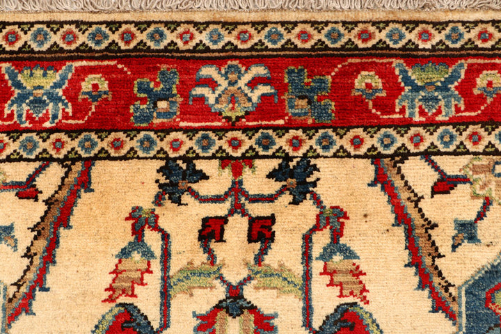 Blanched Almond Kazak 3' 3 x 4' 7 - No. 66546 - ALRUG Rug Store