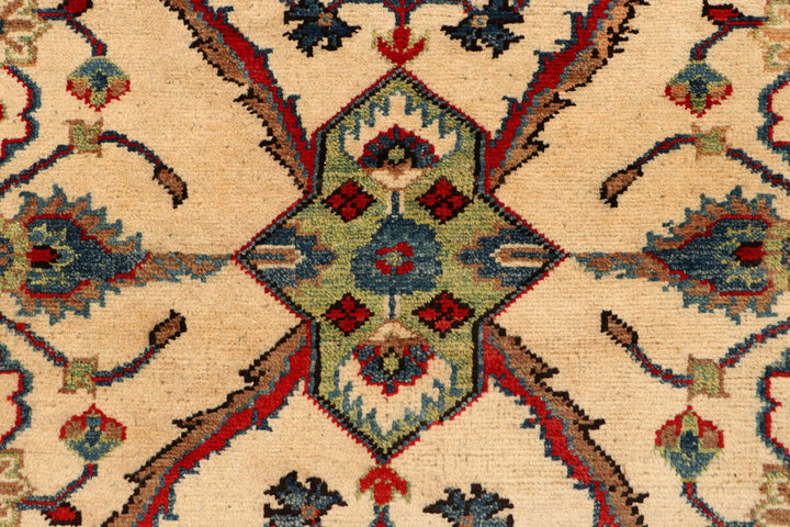 Blanched Almond Kazak 3' 3 x 4' 7 - No. 66546 - ALRUG Rug Store