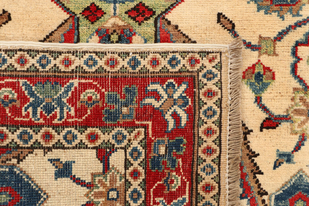 Blanched Almond Kazak 3' 3 x 4' 7 - No. 66546 - ALRUG Rug Store