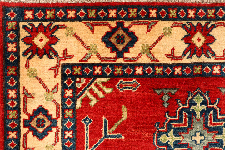 Firebrick Kazak 3' 6 x 5' - No. 66547 - ALRUG Rug Store