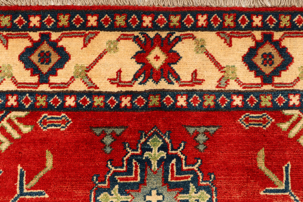 Firebrick Kazak 3' 6 x 5' - No. 66547 - ALRUG Rug Store