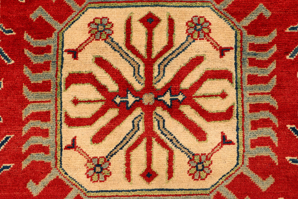 Firebrick Kazak 3' 6 x 5' - No. 66547 - ALRUG Rug Store