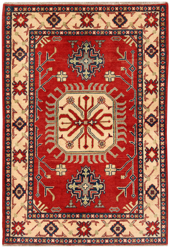 Firebrick Kazak 3' 6 x 5' - No. 66547 - ALRUG Rug Store