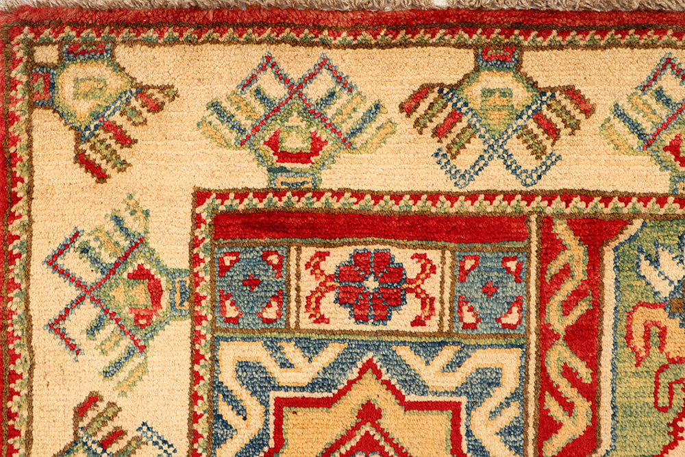 Multi Colored Kazak 3' 4 x 4' 11 - No. 66548 - ALRUG Rug Store