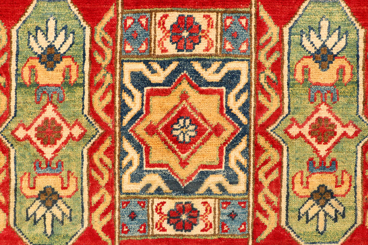 Multi Colored Kazak 3' 4 x 4' 11 - No. 66548 - ALRUG Rug Store