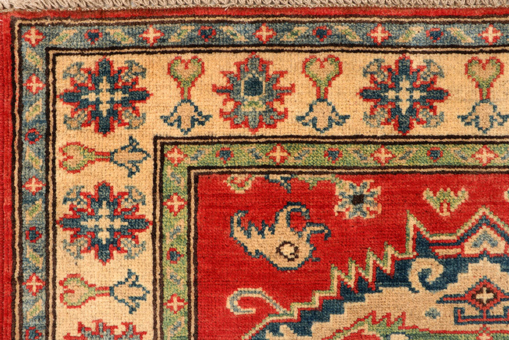 Tomato Kazak 3' 5 x 4' 6 - No. 66549 - ALRUG Rug Store