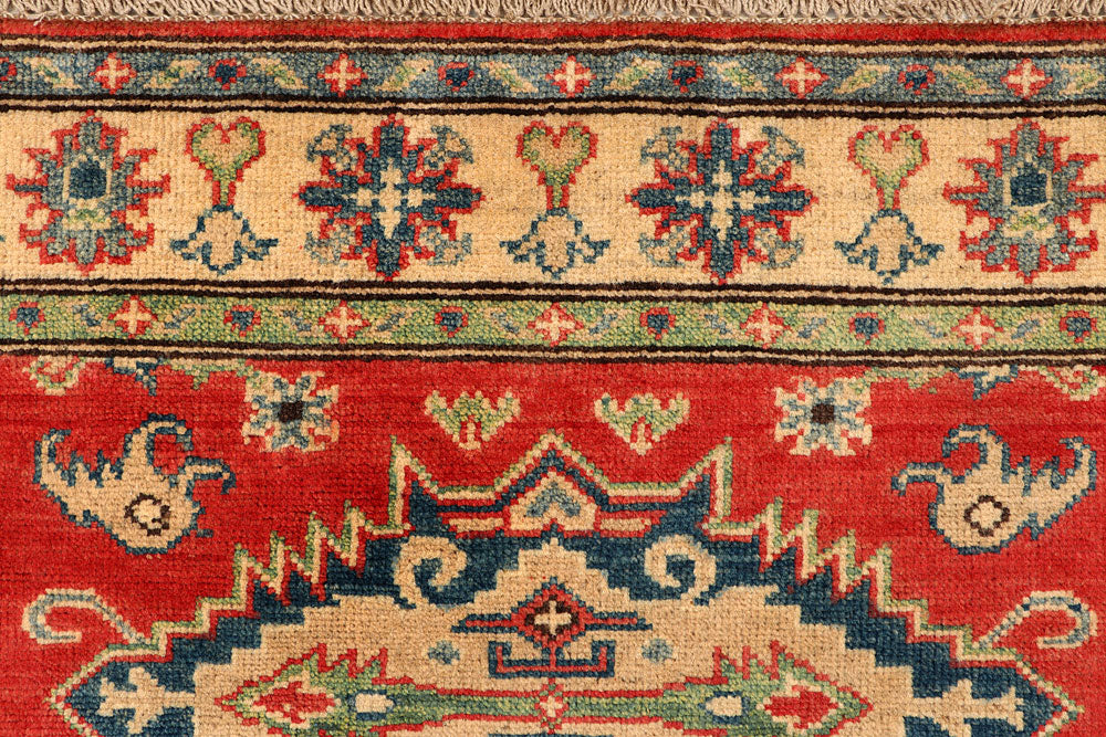 Tomato Kazak 3' 5 x 4' 6 - No. 66549 - ALRUG Rug Store