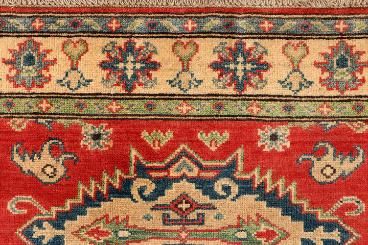 Tomato Kazak 3' 5 x 4' 6 - No. 66549 - ALRUG Rug Store