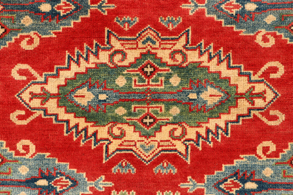 Tomato Kazak 3' 5 x 4' 6 - No. 66549 - ALRUG Rug Store