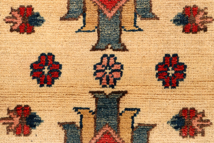 Navajo White Kazak 2' x 5' - No. 66555 - ALRUG Rug Store