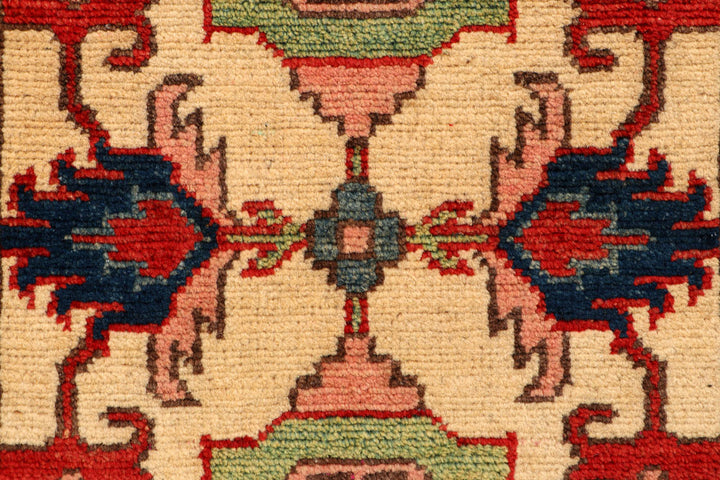 Blanched Almond Kazak 2' x 5' - No. 66556 - ALRUG Rug Store
