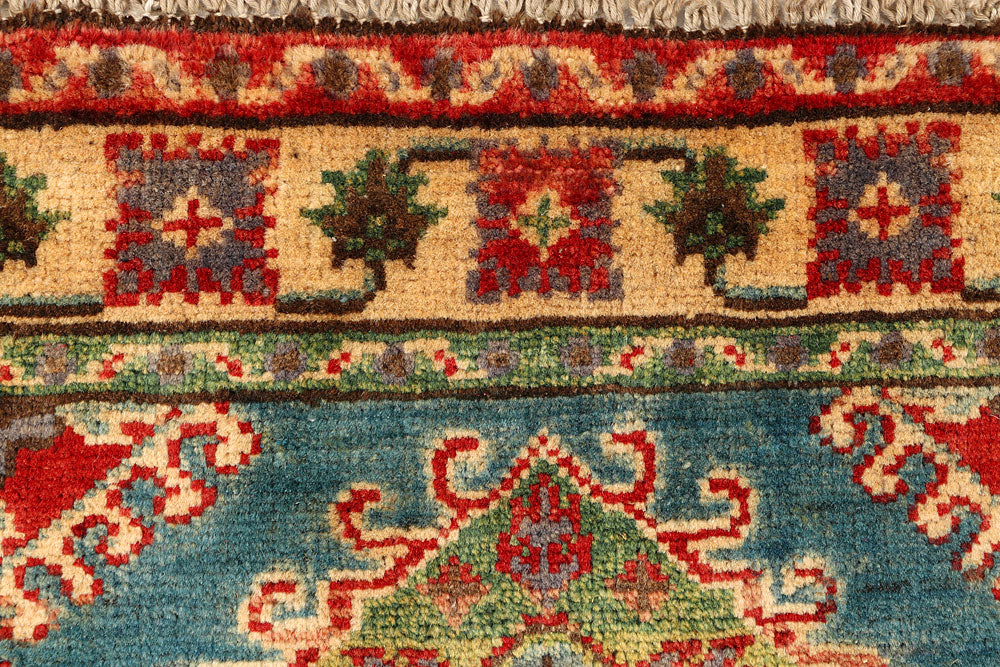 Cadet Blue Kazak 2' x 5' 9 - No. 66557 - ALRUG Rug Store