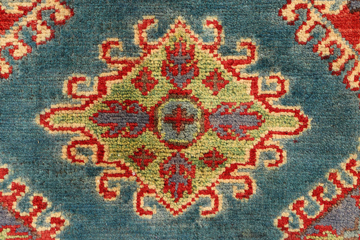 Cadet Blue Kazak 2' x 5' 9 - No. 66557 - ALRUG Rug Store
