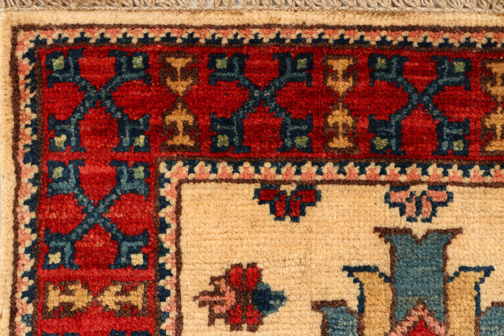 Navajo White Kazak 1' 11 x 4' 11 - No. 66558 - ALRUG Rug Store