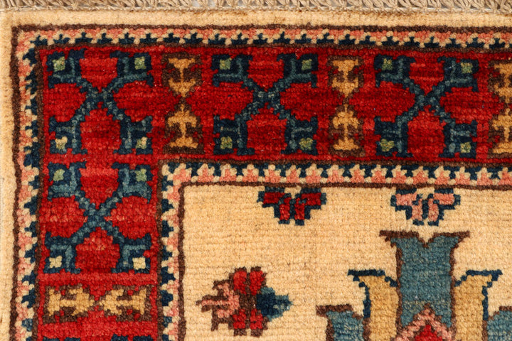 Navajo White Kazak 1' 11 x 4' 11 - No. 66558 - ALRUG Rug Store