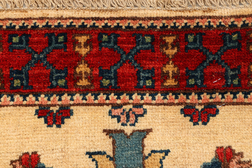 Navajo White Kazak 1' 11 x 4' 11 - No. 66558 - ALRUG Rug Store