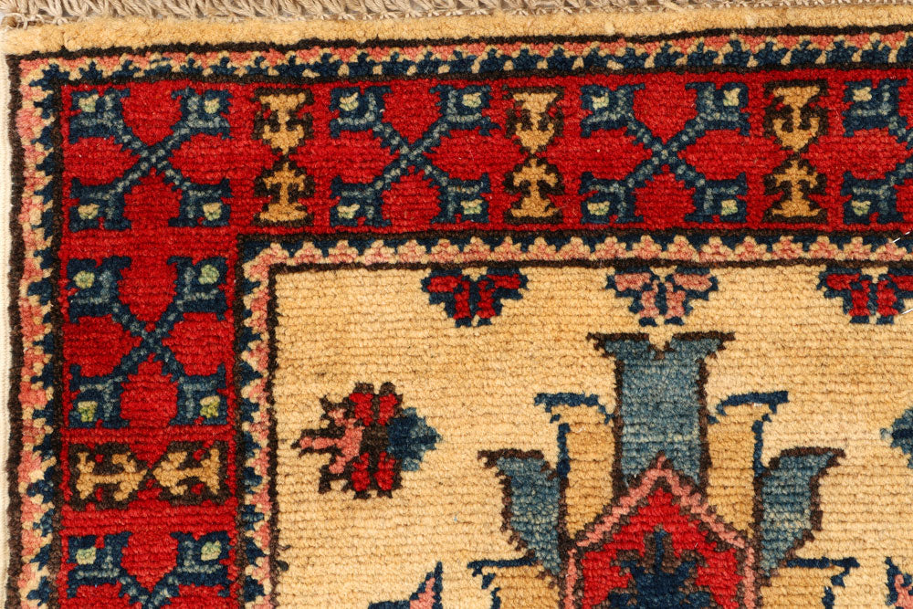 Navajo White Kazak 1' 11 x 5' - No. 66559 - ALRUG Rug Store