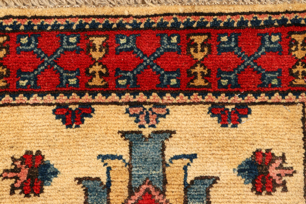 Navajo White Kazak 1' 11 x 5' - No. 66559 - ALRUG Rug Store