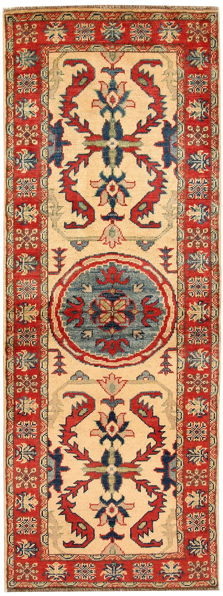 Navajo White Kazak 2' 1 x 5' 7 - No. 66561 - ALRUG Rug Store