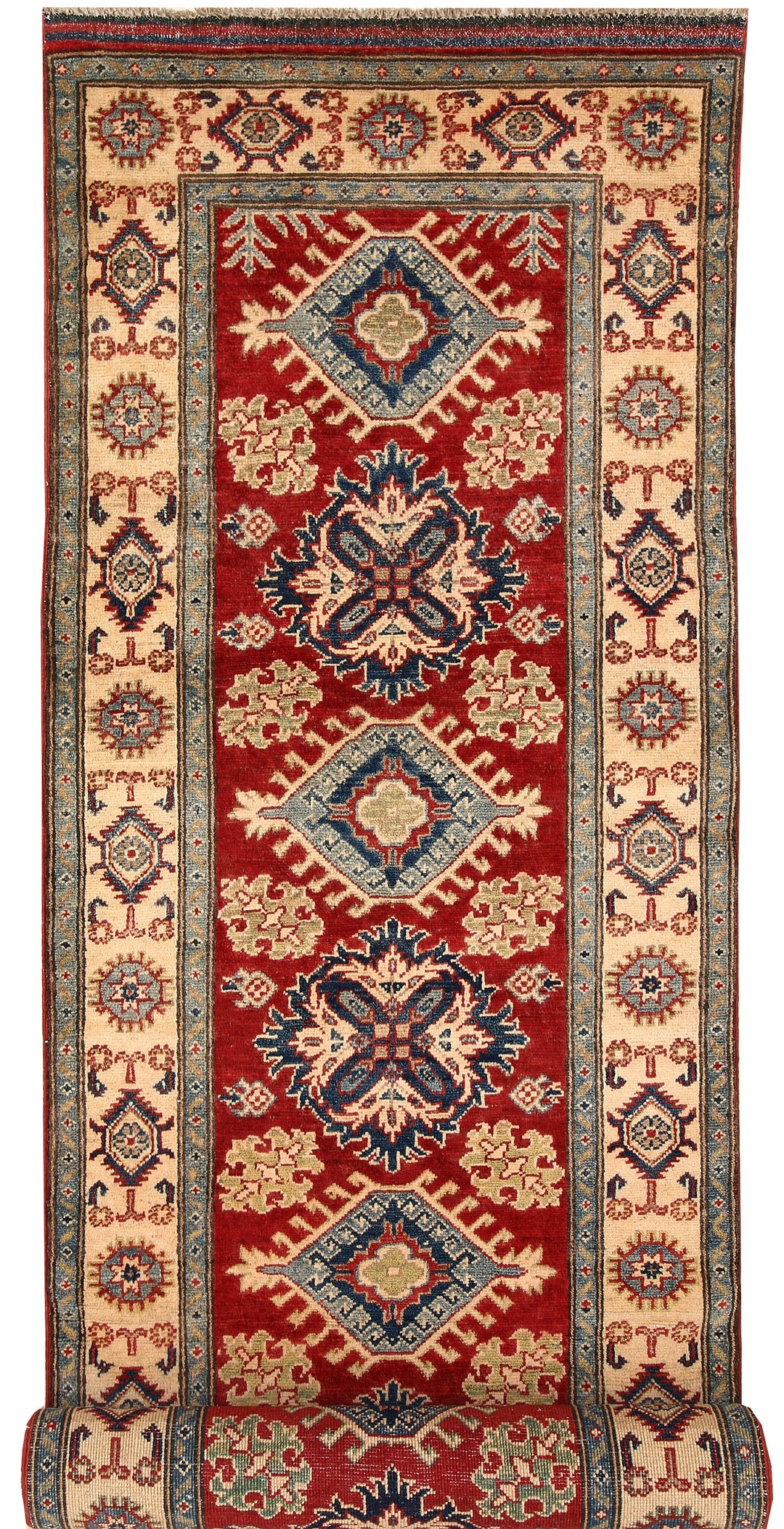 Firebrick Kazak 2' 10 x 10' 1 - No. 66564 - ALRUG Rug Store