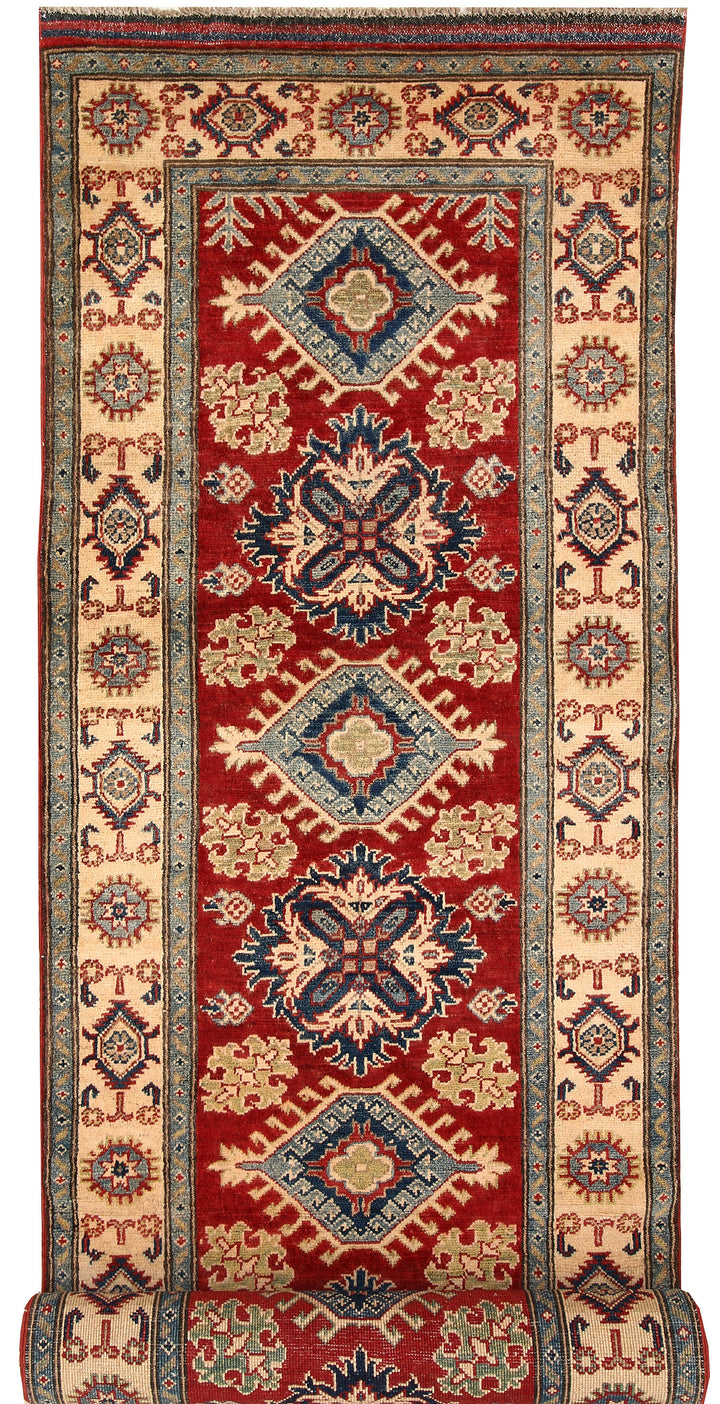 Firebrick Kazak 2' 10 x 10' 1 - No. 66564 - ALRUG Rug Store