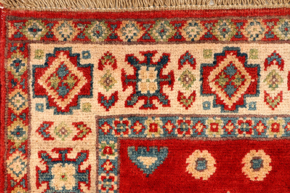 Firebrick Kazak 2' x 6' 3 - No. 66565 - ALRUG Rug Store