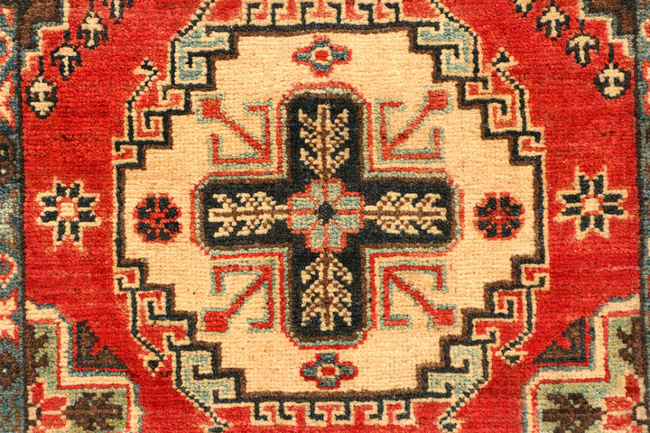 Tomato Kazak 2' 9 x 9' 6 - No. 66573 - ALRUG Rug Store