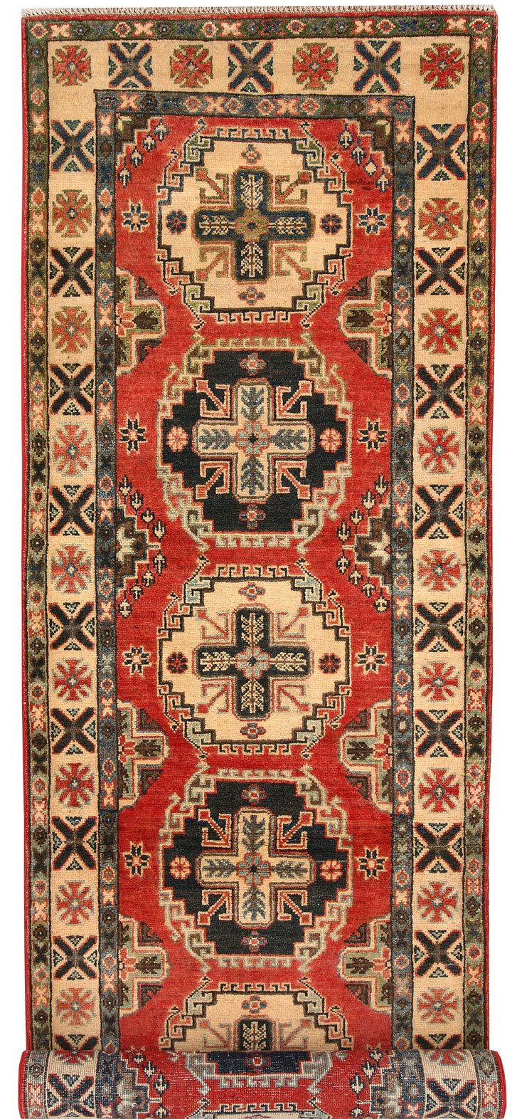 Tomato Kazak 2' 9 x 9' 6 - No. 66573 - ALRUG Rug Store