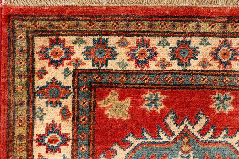Orange Red Kazak 2' x 5' 8 - No. 66574 - ALRUG Rug Store