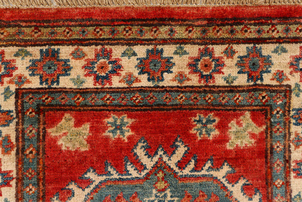 Orange Red Kazak 2' x 5' 8 - No. 66574 - ALRUG Rug Store
