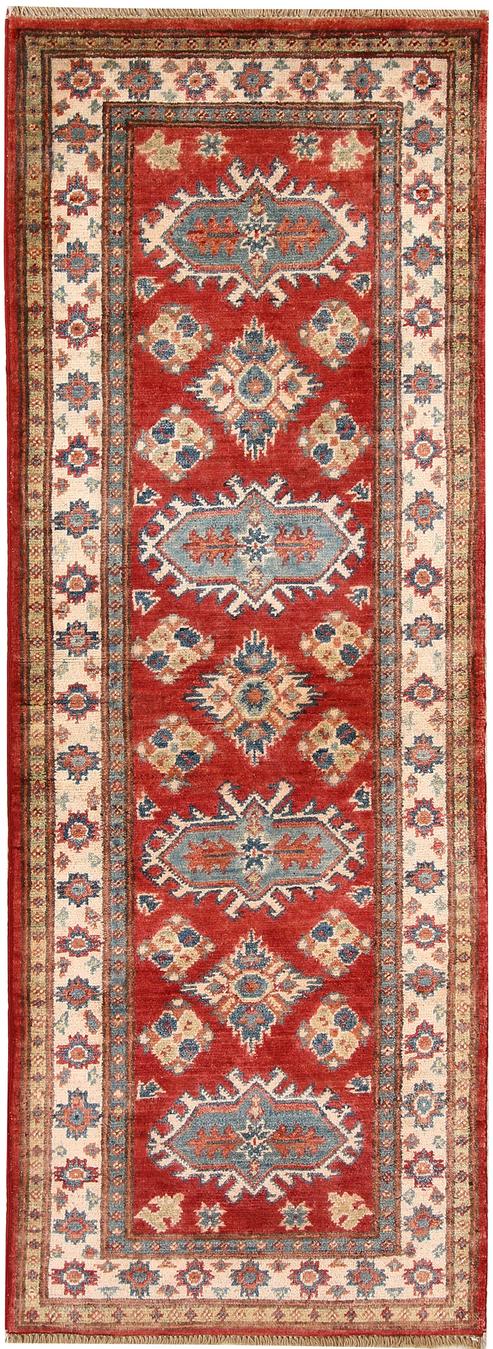 Orange Red Kazak 2' x 5' 8 - No. 66574 - ALRUG Rug Store