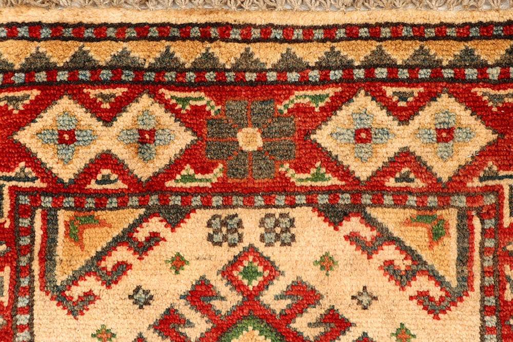 Bisque Kazak 2' x 5' 5 - No. 66575 - ALRUG Rug Store