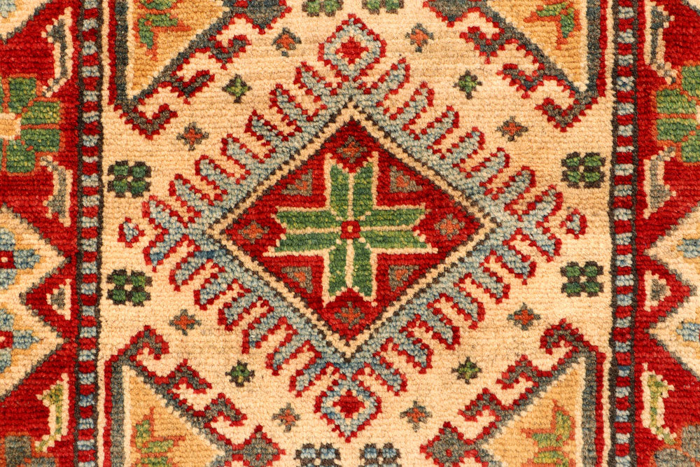 Bisque Kazak 2' x 5' 5 - No. 66575 - ALRUG Rug Store