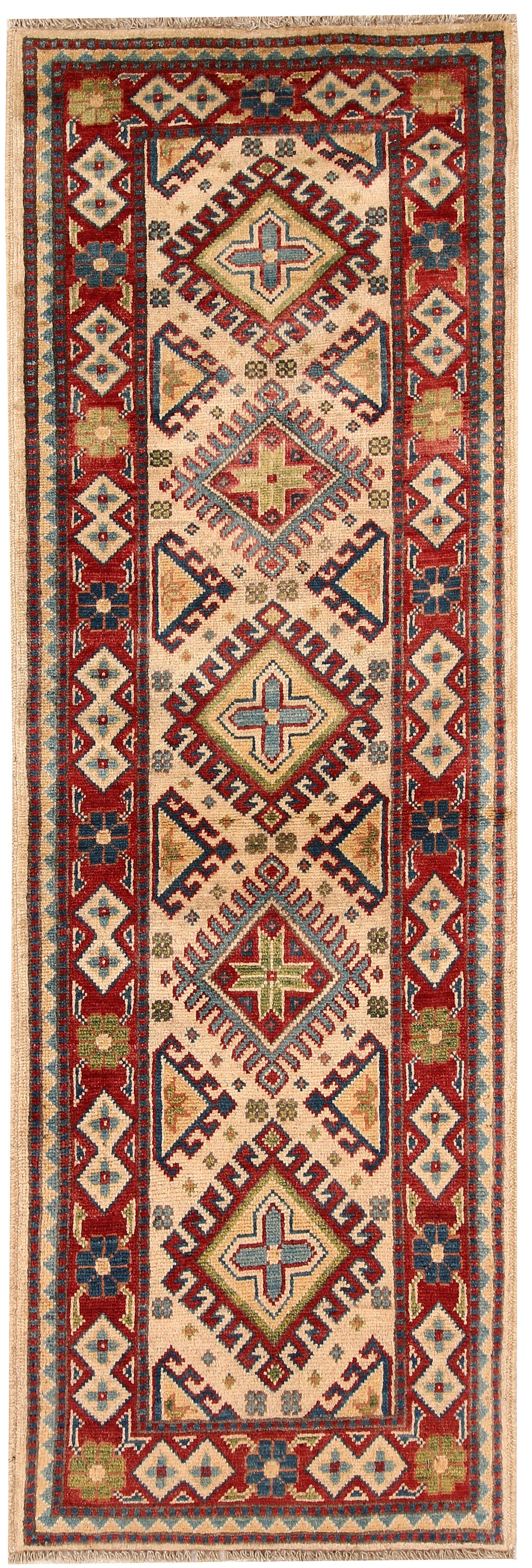 Bisque Kazak 2' x 5' 10 - No. 66577 - ALRUG Rug Store