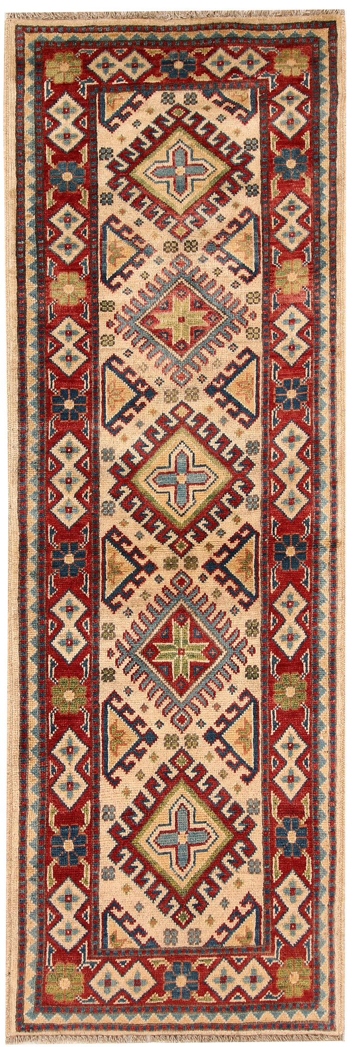 Bisque Kazak 2' x 5' 10 - No. 66577 - ALRUG Rug Store