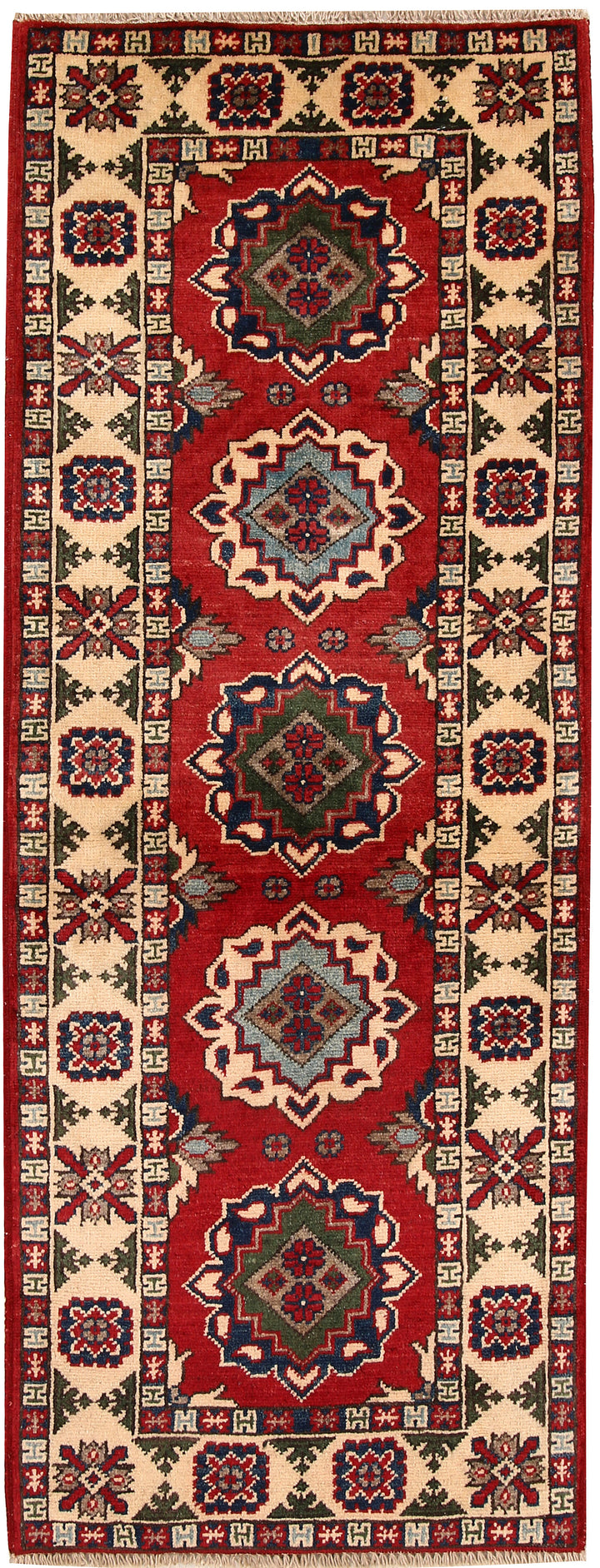 Firebrick Kazak 2' 1 x 5' 4 - No. 66579 - ALRUG Rug Store