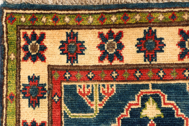 Medium Blue Kazak 2' 1 x 6' 5 - No. 66581 - ALRUG Rug Store