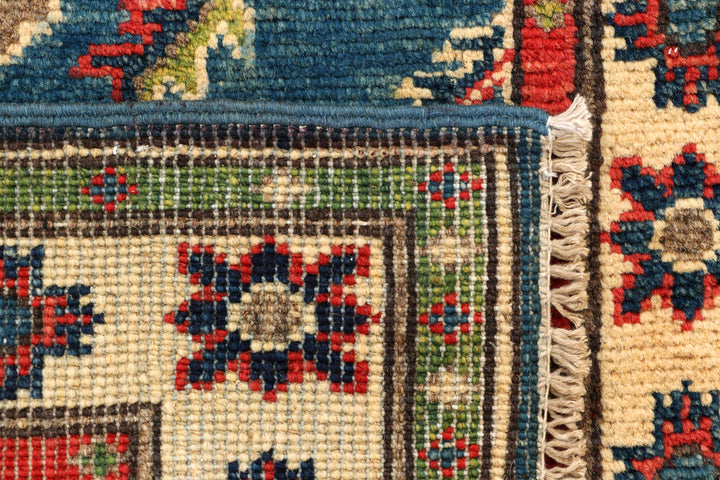 Medium Blue Kazak 2' 1 x 6' 5 - No. 66581 - ALRUG Rug Store