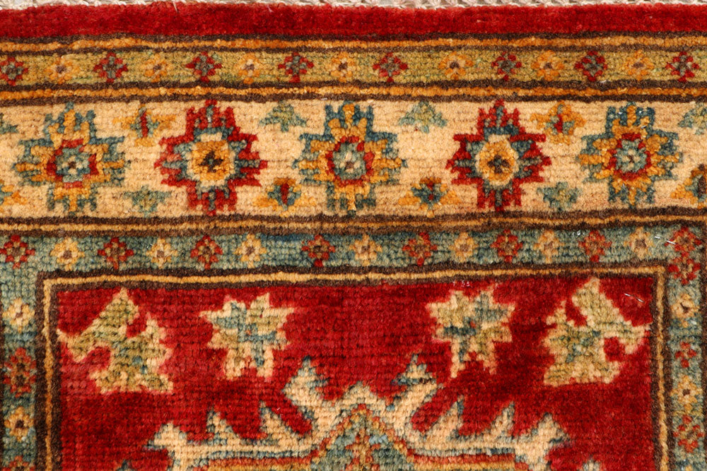 Firebrick Kazak 2' x 6' - No. 66582 - ALRUG Rug Store
