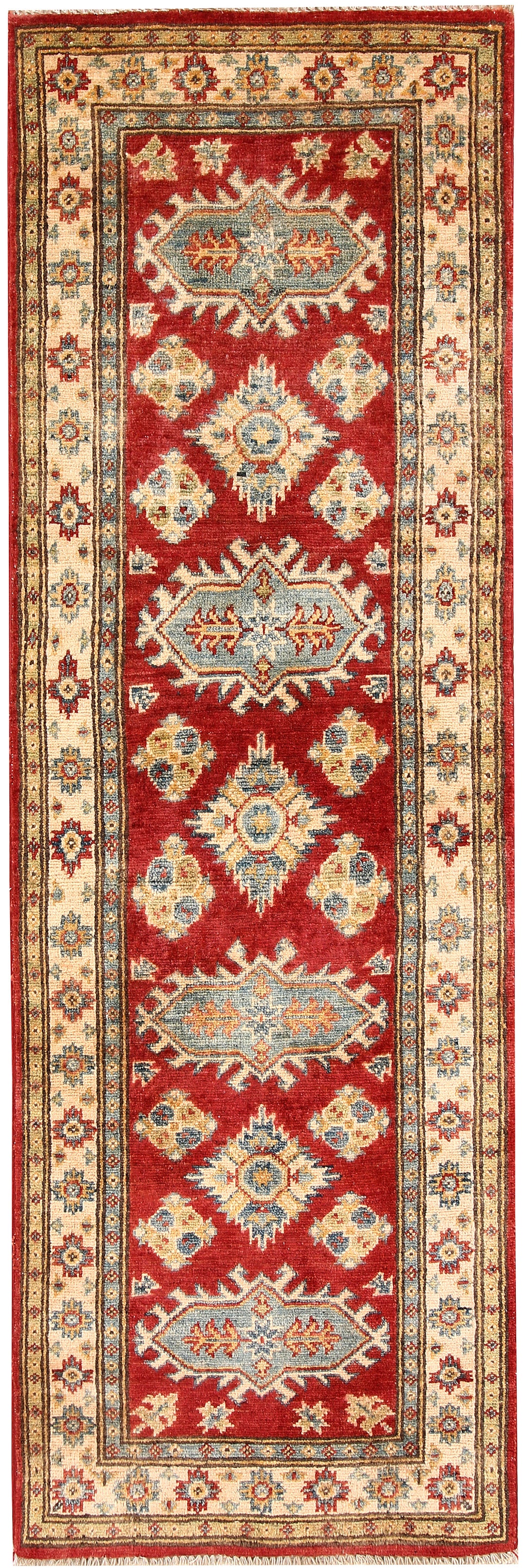Firebrick Kazak 2' x 6' - No. 66582 - ALRUG Rug Store