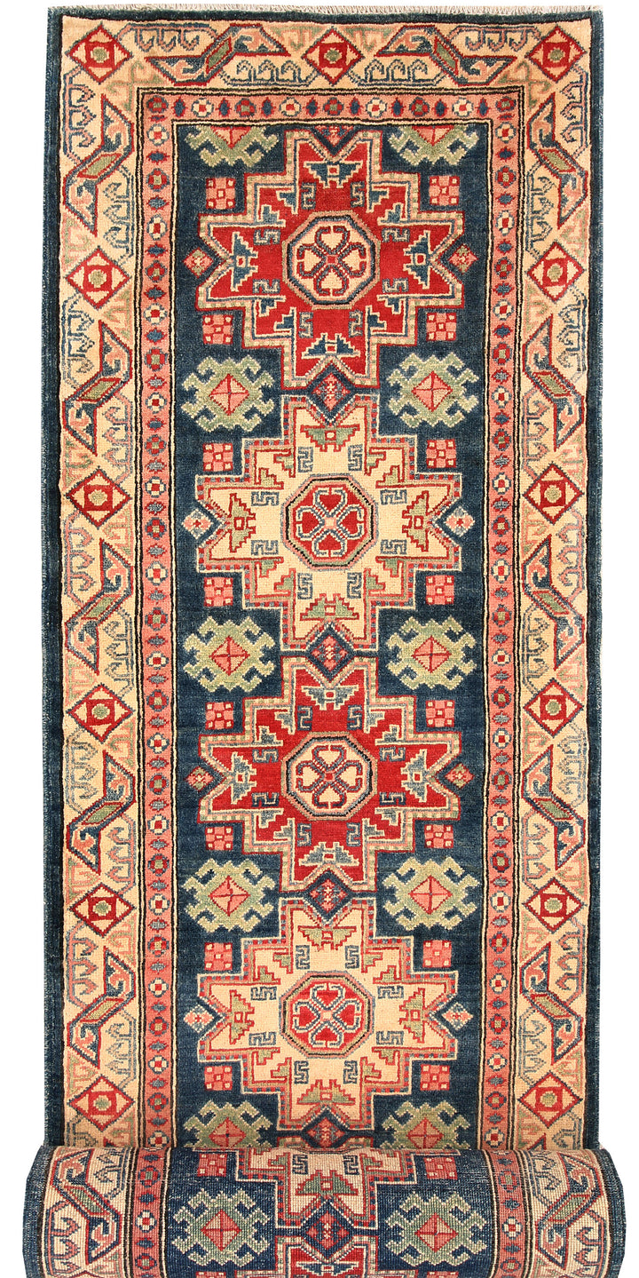 Midnight Blue Kazak 2' 9 x 14' 10 - No. 66583 - ALRUG Rug Store