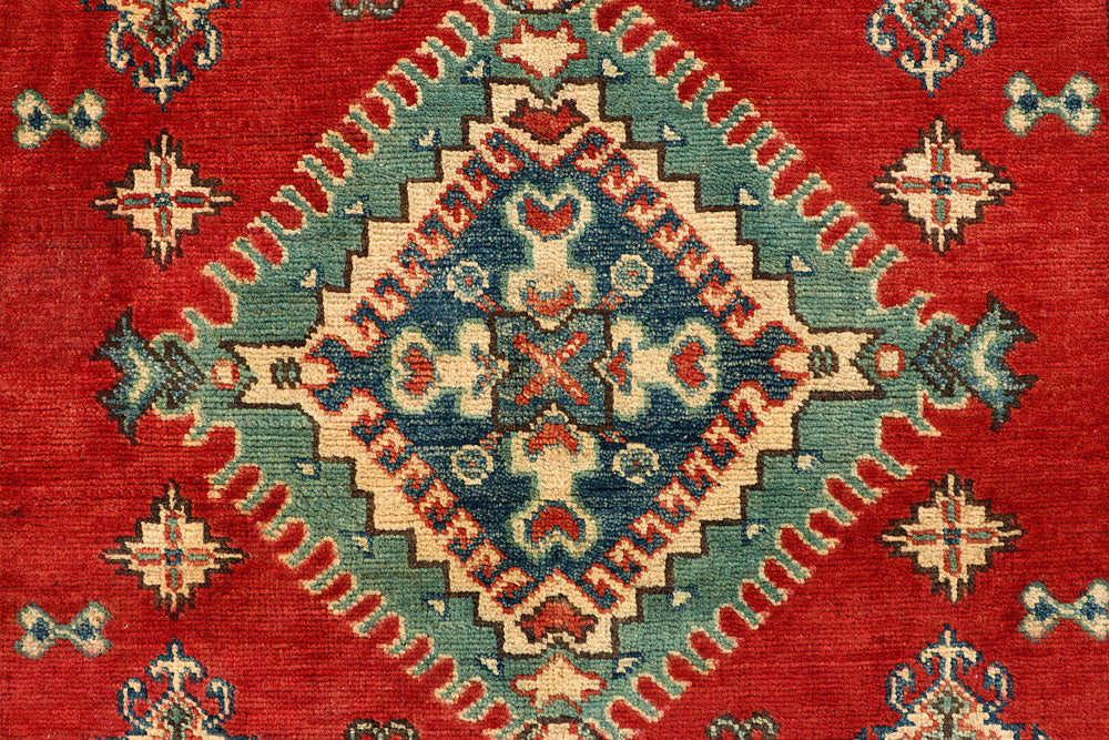 Firebrick Kazak 4' x 5' 9 - No. 66588 - ALRUG Rug Store