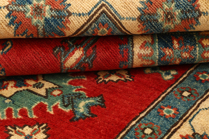 Firebrick Kazak 4' x 5' 9 - No. 66588 - ALRUG Rug Store