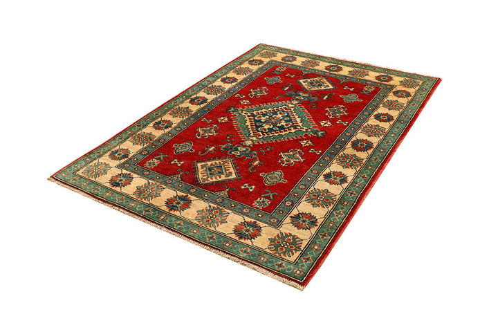 Firebrick Kazak 4' x 5' 9 - No. 66588 - ALRUG Rug Store